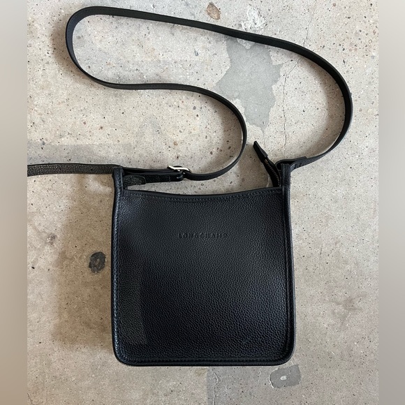 Longchamp Small Le Foulonné Leather Crossbody Bag - Picture 2 of 14